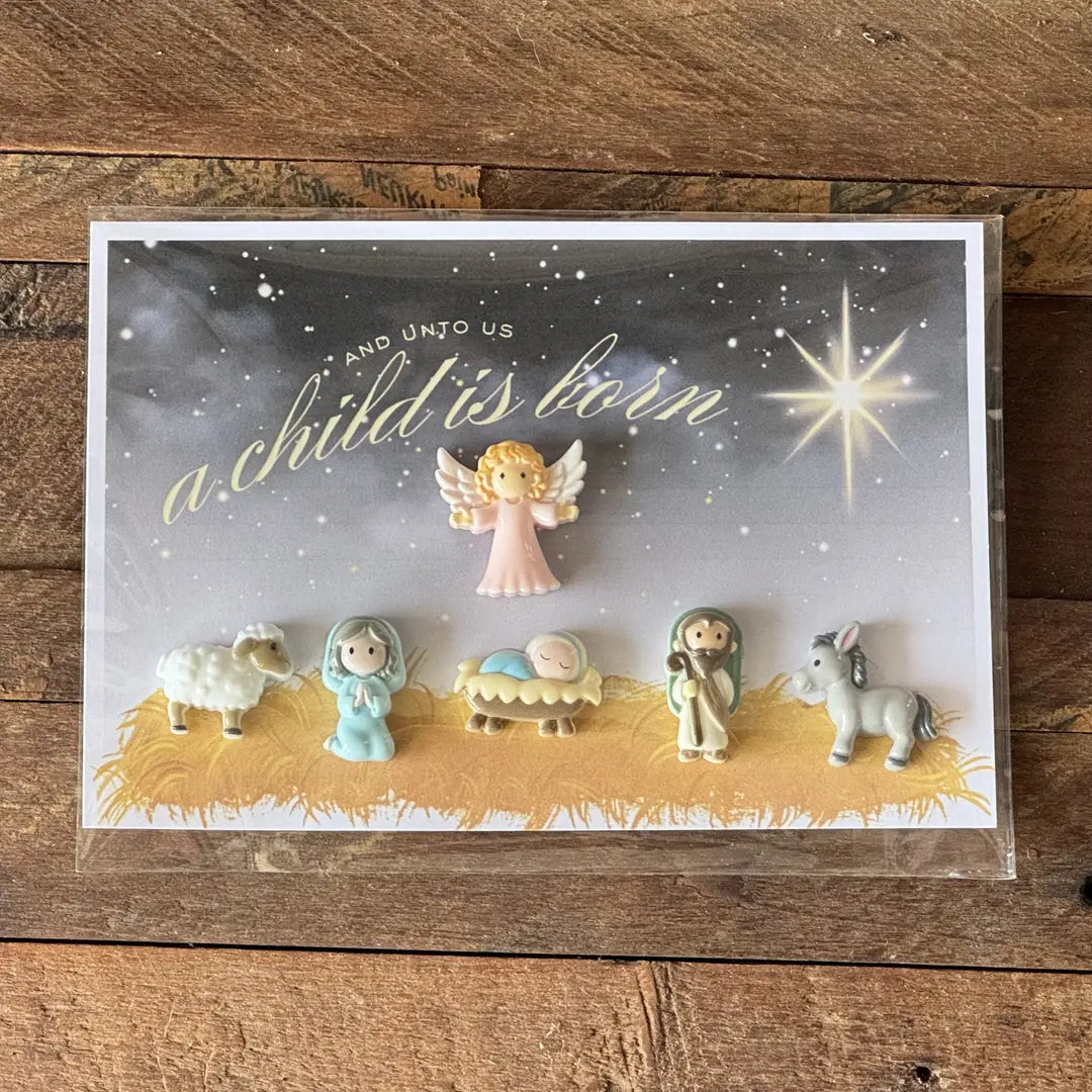 Unto Us Is Born Nativity Figurine Set