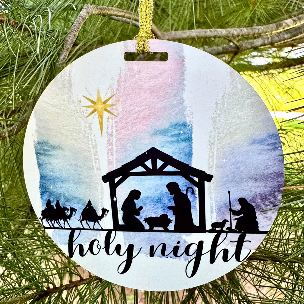 Holy Night Christmas Ornament