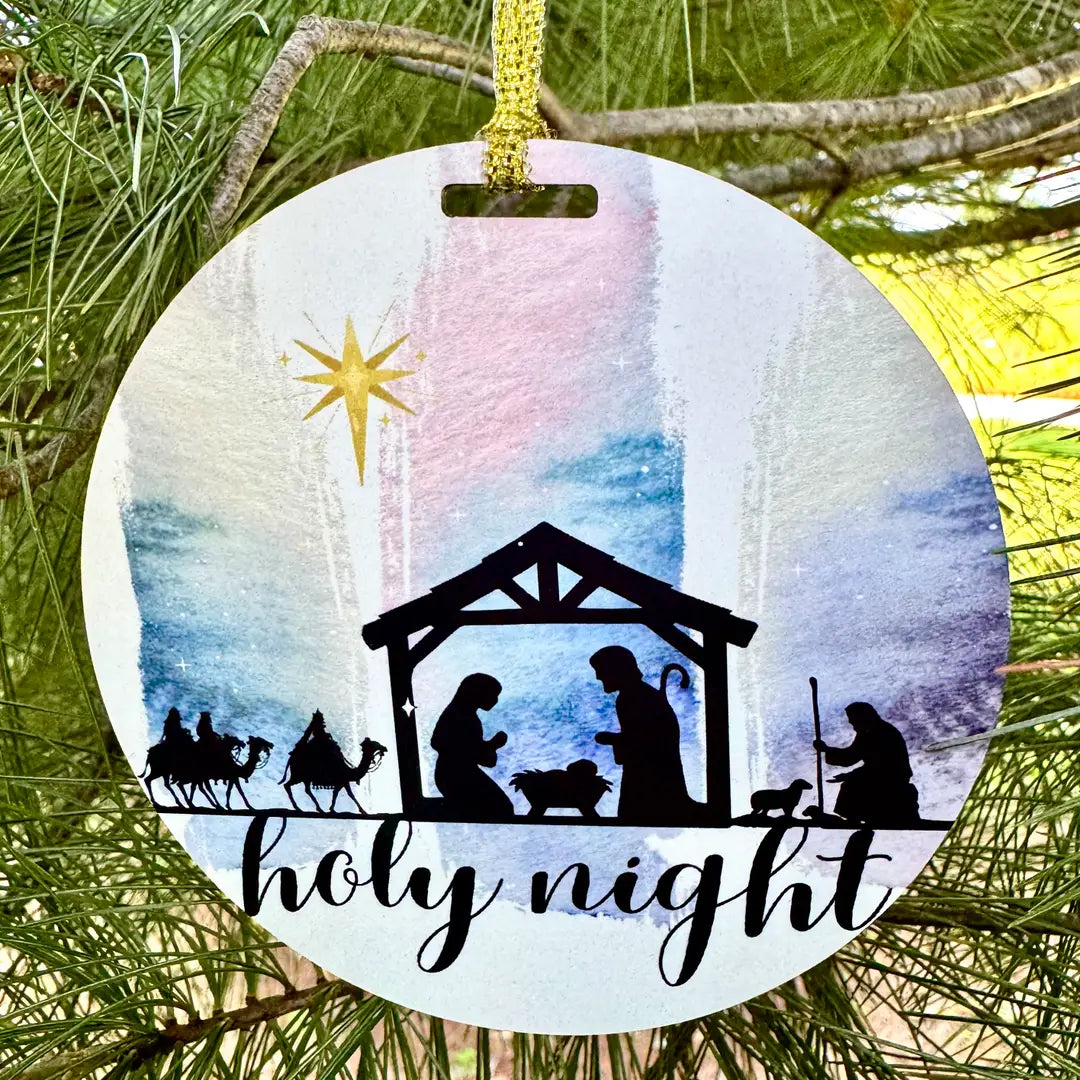 Holy Night Christmas Ornament
