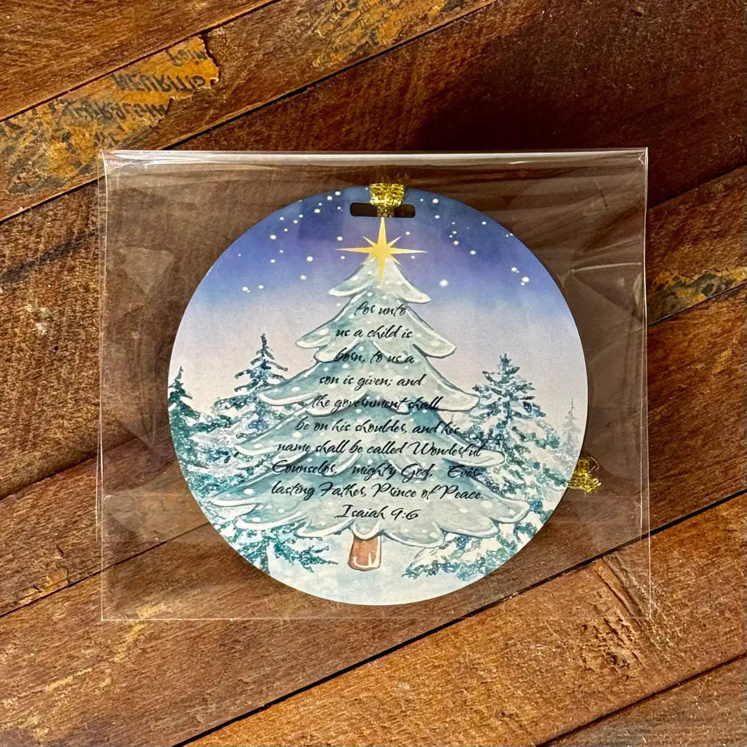 Isaiah 9:6 Christmas Ornament
