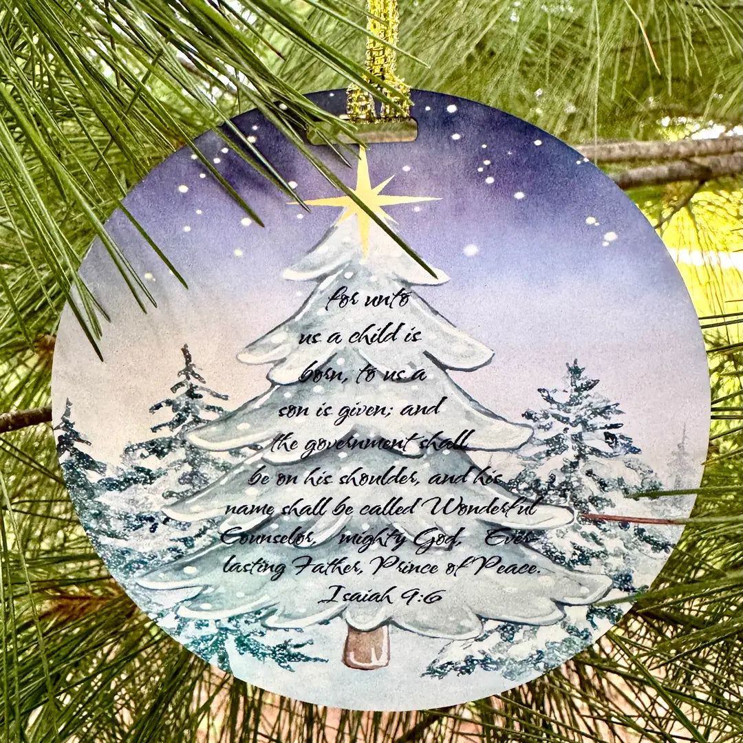 Isaiah 9:6 Christmas Ornament
