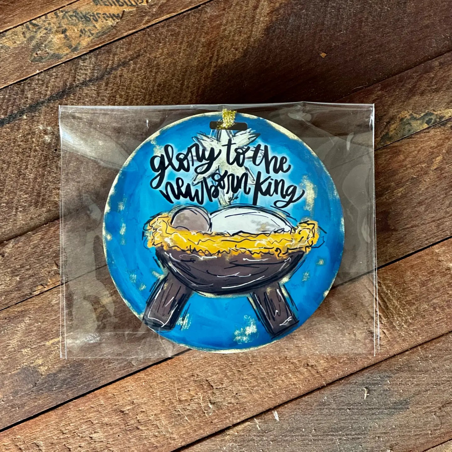 Glory to the Newborn King Christmas Ornament