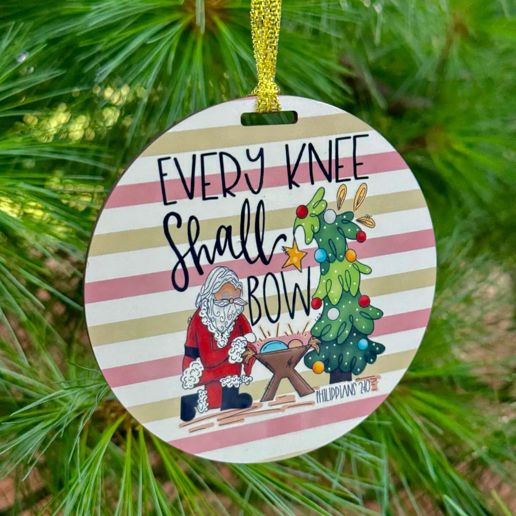 Every Knee Shall Bow Christmas Ornament