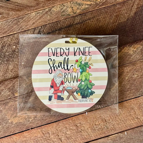 Every Knee Shall Bow Christmas Ornament